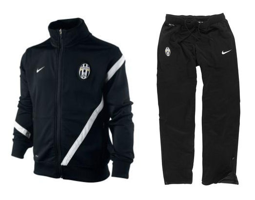 Juventus Nike 2011-12 Juventus Nike Sideline Tracksuit (Black)