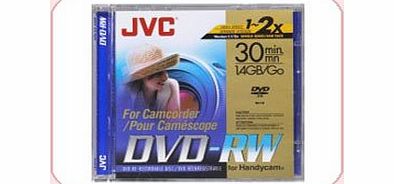 JVC DVD-RW 1.4Gb 8cm 30min Pk 2 Camcorder Mini discs -jewel case 3VD-W14DUPK2
