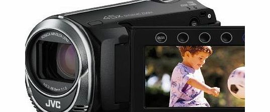 JVC Everio GZ-MS250BEU - Camcorder - widescreen - 800 Kpix - optical zoom: 39 x - supported memory: SD, SDHC - flash card - black