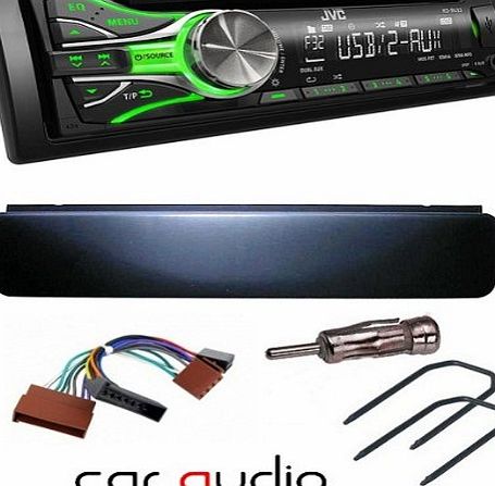 FORD TRANSIT/ESCORT CAR STEREO RADIO WITH FULL FITTING KIT KIT INCLUDES JVC CAR CD PLAYER FASCIA/FACIA PLATE AERIAL ADAPTOR ISO LEAD & KEYS.(Please Note Stereo Illumination may vary)