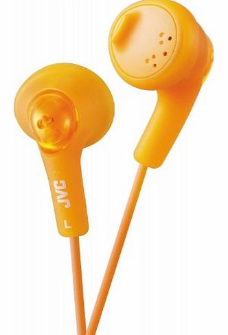 JVC GUMY In-Ear Audio Headphones for iPod, iPhone, MP3 and Smartphone - Orange