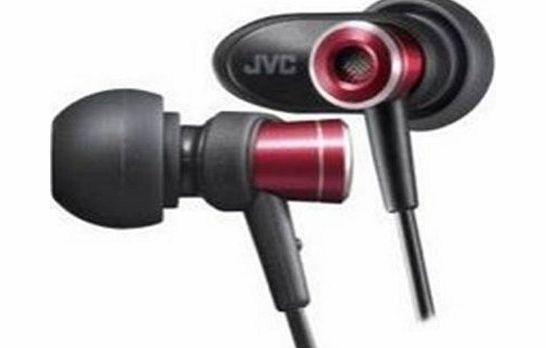 JVC HA-FXC51-R Micro-High Definition Headphone for iPod, iPhone and Mp3 - Red