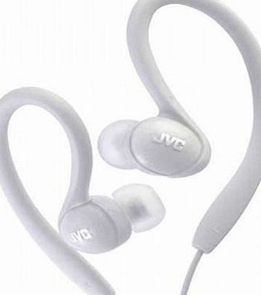 JVC HAEBX85W Inner Ear Sports Clip Headphone (White)