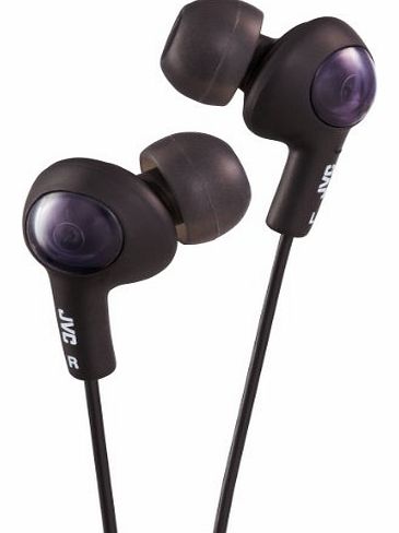 JVC HAFX5BE Gumy Plus Noise Isolating Headphones - Olive Black