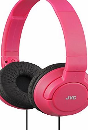 JVC HAS180 Lightweight Powerful Bass Headphones - Red