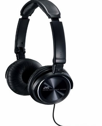JVC High-Quality Portable Lightweight On-Ear Audio Headphones with 3-way Foldable Design - Black