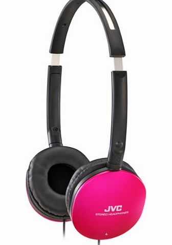 JVC  HA-S150P Flat Stereo Headphones - Pink