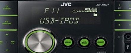 JVC KW-XR611 Double DIN iPod Ready/USB/iPod/CD/MP3 Radio Tuner