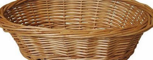JVL 23 x 18 x 8 cm Oval Steamed Willow Basket