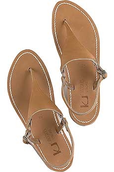 K Jacques St Tropez Triton Leather Sandals