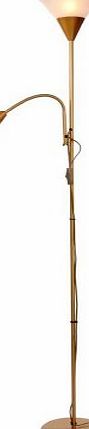 K LIVING Mother and Child Floor Lamp Gold White 180cm Tall