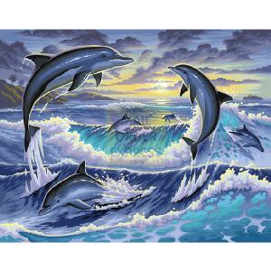 K S G KSG Senior Painting By Numbers Dolphin Sunrise