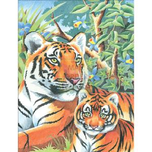 K S G KSG Tiger and Cub Pencil By Number
