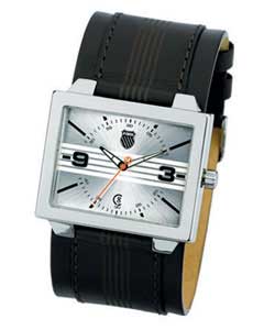 Gents Brown Fabric Strap Watch