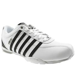 K-Swiss Male Arvee 1.5 Leather Upper Fashion Trainers in White and Black