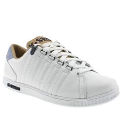 K-Swiss Male Lozan Re Mastered Leather Upper Fashion Trainers in White and Navy