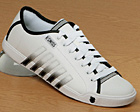 K-Swiss Moulton White/Black Leather Trainers