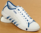 K-Swiss Moulton White/Blue Leather Trainers