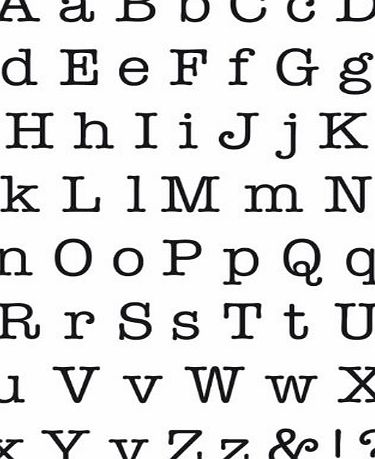 Kaisercraft Clear Stamp 6-inch x 4-inch-Typewriter Font, Other, Multicoloured