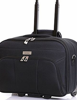 Karabar Minto Wheeled Laptop Case, Black