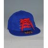 Urban Hip Hop Shoe Lace Cap (Blue/Red)