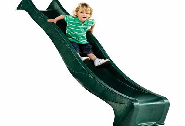 KBT Childrens Heavy Duty Green Wavy Slide 8ft/2.5m for 4ft/1.2m platform