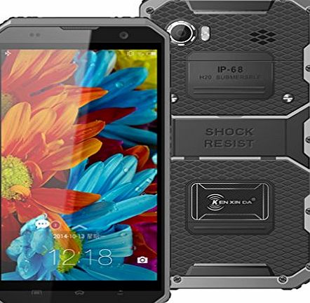 Ken Xin DA Kenxinda W9 IP68 4G Waterproof Shockproof Mobile Cell Phone Android 5.1 MTK6753 Octa Core 2GB RAM 16GB ROM 6.0Inch 1920*1080 13.0MP Smartphone