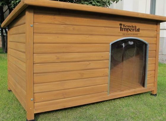 Kennels Imperial Extra Large Insulated Wooden Norfolk Dog Kennel With Removable Floor For Easy Cleaning