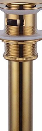 Kes  S2008A-4 Bathroom Faucet Vessel Vanity Sink Pop Up Drain Stopper with Overflow, Gold