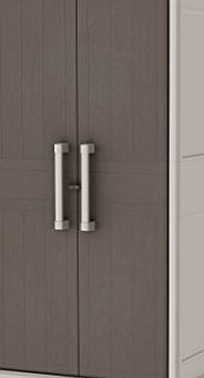 Keter Optima Wonder 4-Shelf Plastic Multi-Purpose Tall Cabinet, 80 cm x 47 cm x 187 cm