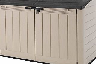 Keter Store It Out Ultra Resin Outdoor Garden Storage Shed - Beige and Brown