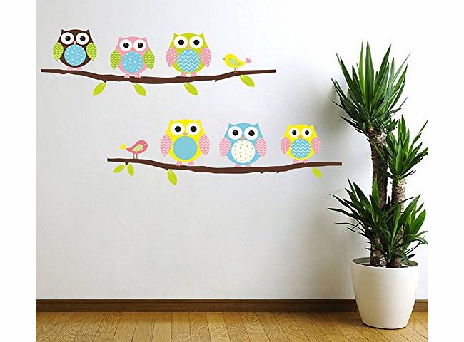 kgljean The New Hot Owl Branches Children Room Bedroom Sitting Room Background Wall Stickers