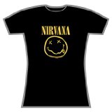 Nirvana - Smiley Skinny Fit Tshirt