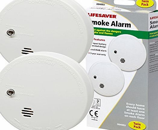 Kidde KID9040TLSB Twin Pack of Smoke Alarms