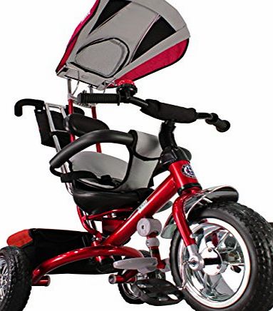 Kiddo 2015 Smart Design 4-in-1 Childrens Tricycle Kids Trike 3 Wheel Bike Parent New (Red)