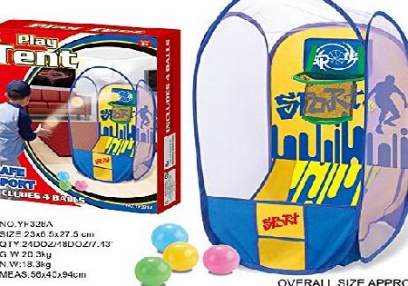 Kidoloop CHILDREN KID BASKETBALL IN amp; OUTDOOR SPORT PLAY TENT ADJUSTABLE NET HOOP SET GAME TOY