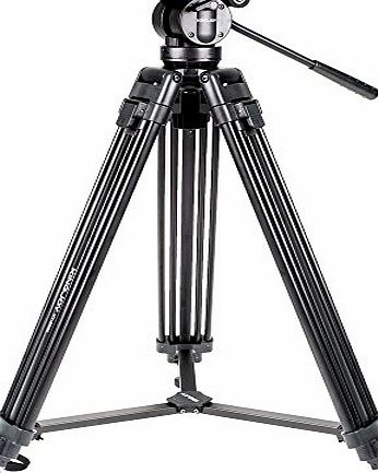 Kingjoy VT-2500 Professional 155 cm Heavy Duty Aluminium Video Tripod Kit with Fluid Video Head