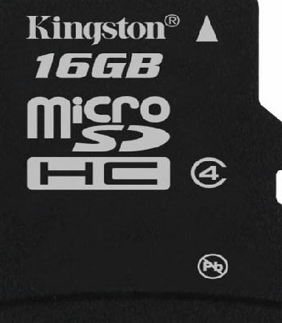 Kingston microSDHC 16 GB - Class 4 - Memory card