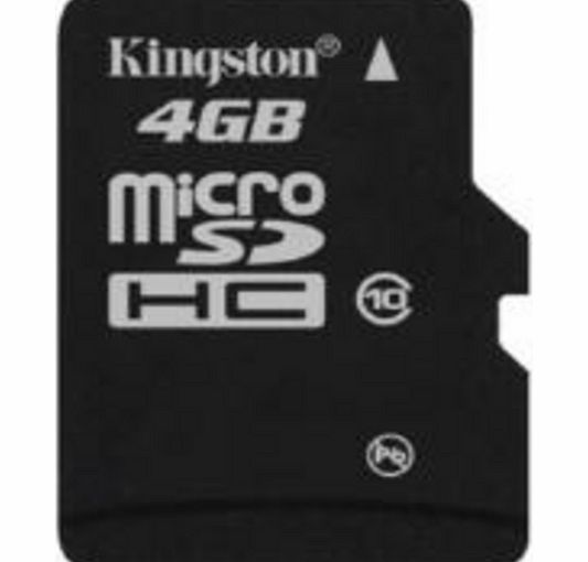 Kingston MicroSDHC 4GB Card (Class 10)