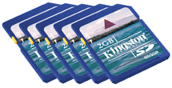 Kingston Secure Digital (SD) Card - 2GB - FIVE