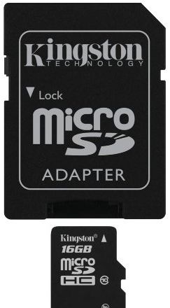 Technology 16 GB microSDHC Class 10 Flash Card with SD card adapter