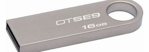 Kingston Technology 16 GB USB 2.0 DataTraveler SE9H Flash Drive with Metal Casing
