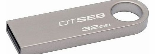 Kingston Technology 32 GB USB 2.0 DataTraveler SE9H Flash Drive with Metal Casing