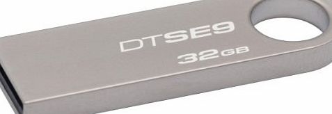 Kingston Technology 32GB Data Traveler USB Flash Drive with Metal Casing - Frustration Free Packaging