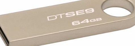 Kingston Technology 64GB Data Traveler USB Flash Drive with Metal Casing - Frustration Free Packaging