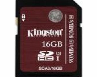 KINGSTON TECHNOLOGY Memory Card - SDHC UHS-I - 16GB - Class 3