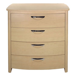 - Opus Maple Wide 4 Drawer Chest