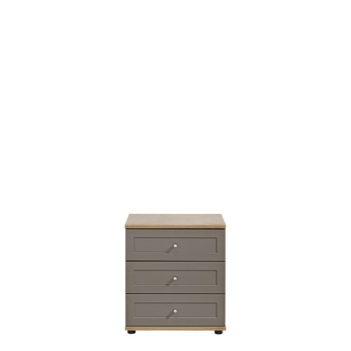 KINGSTOWN 3 Drawer Wide Chest Of Drawers In