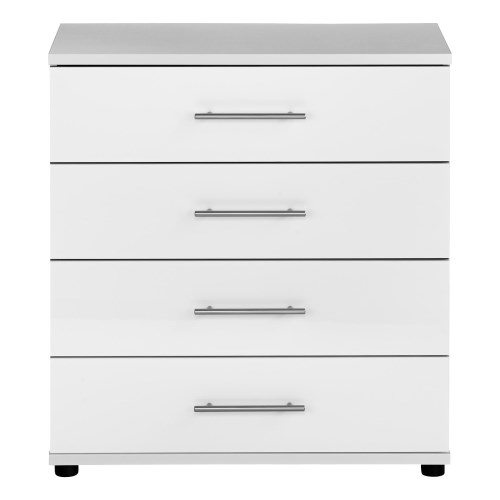 4 Drawer Chest In High-Gloss White