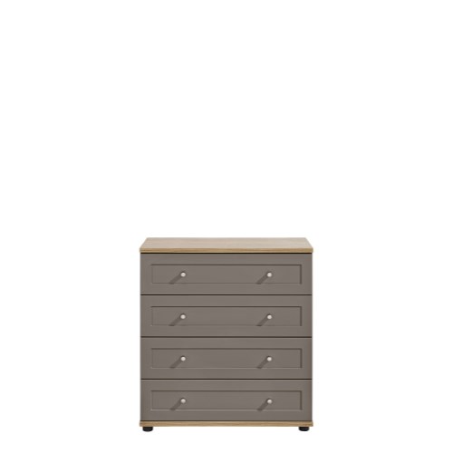 Classic 4 Drawer Chest In Bronze and
